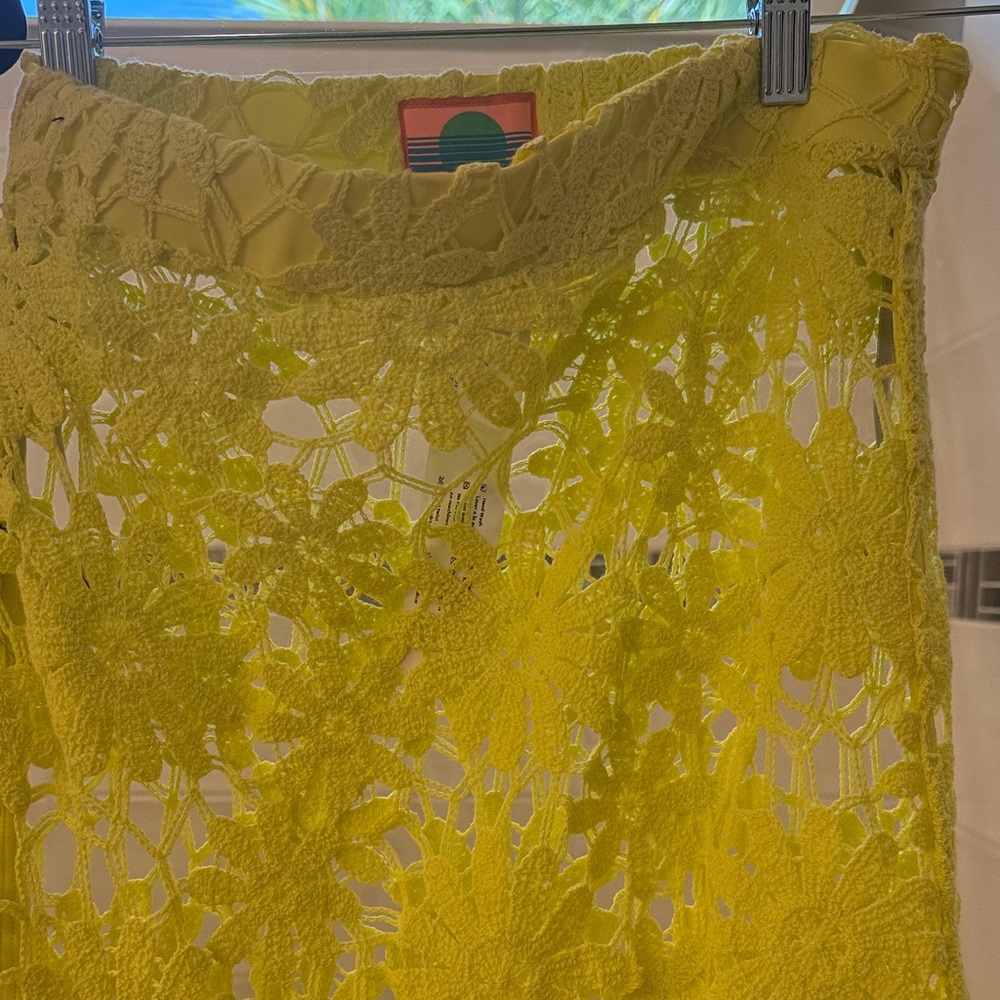 MAAJI Yellow Crochet Two-Piece Set SIZE M NEVER WORN - Picture 9 of 11
